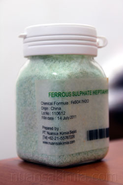 Ferrous sulphate heptahydrate